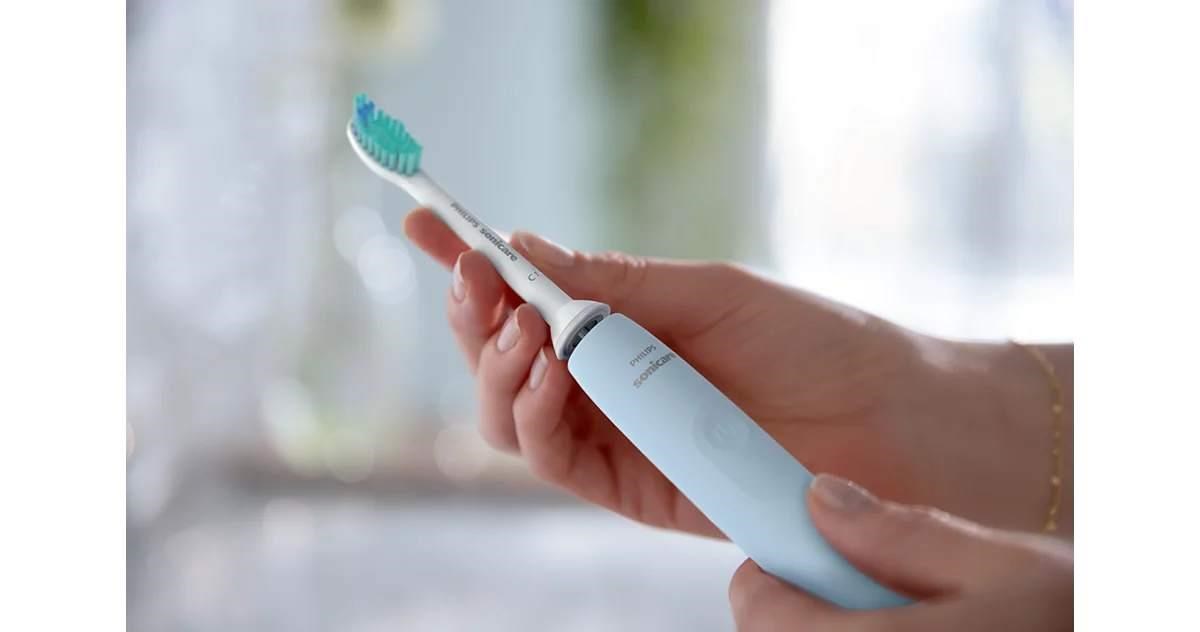Philips Sonicare 2100 HX3651/ 12 sonický zubní kartáček,  světle modrý,  SmarTimer,  QuadPacer,  14denní výdrž1 