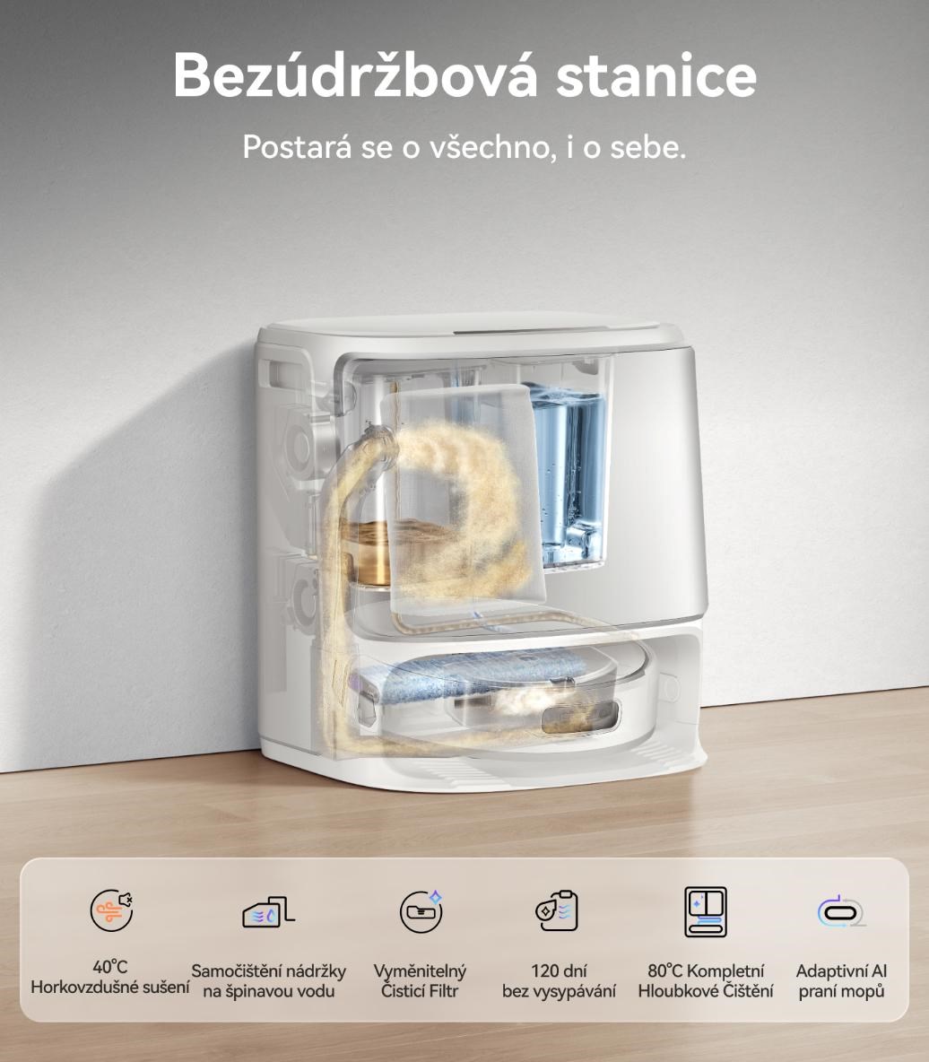 Narwal Flow - AI robotický vysavač s pásovým mopem a samočistící stanicí9 
