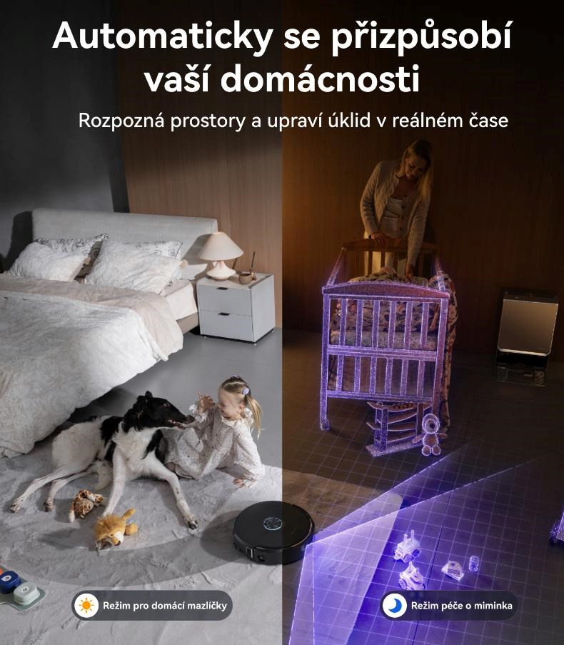 Narwal Flow2 compact station - AI robotický vysavač s pásovým mopem a samočistící stanicí s napojením na odpad6 