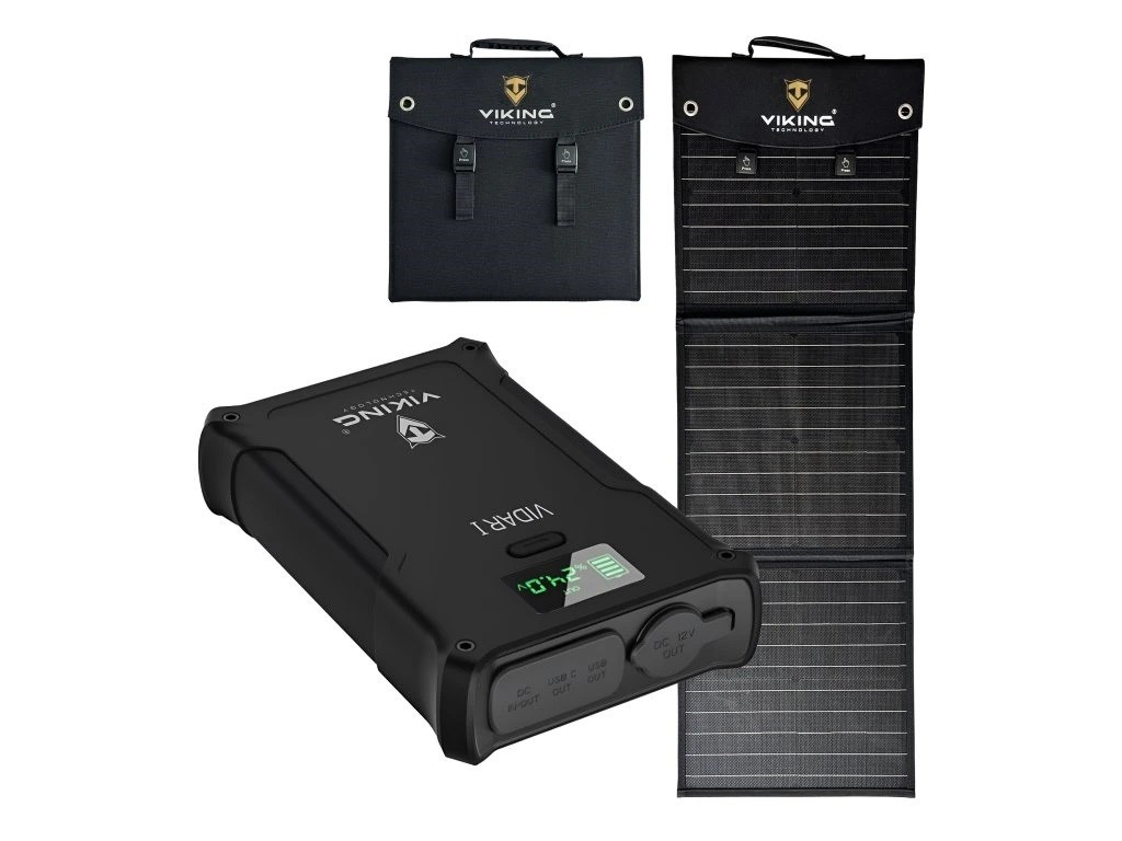Set powerbanka Viking VIDAR I a solárny panel Viking L60 PD