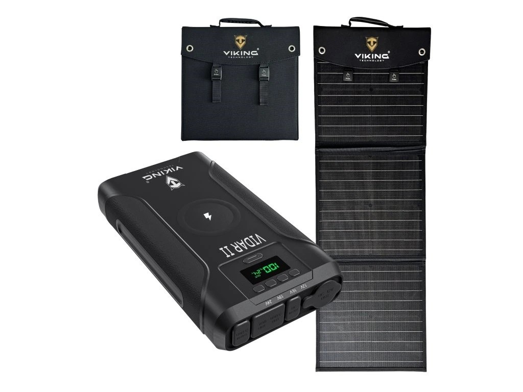 Set powerbanka Viking VIDAR II a solárny panel Viking L60 PD