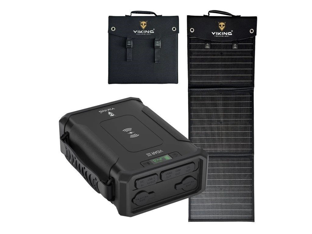 Set powerbanka Viking VIDAR III a solárny panel Viking L60 PD