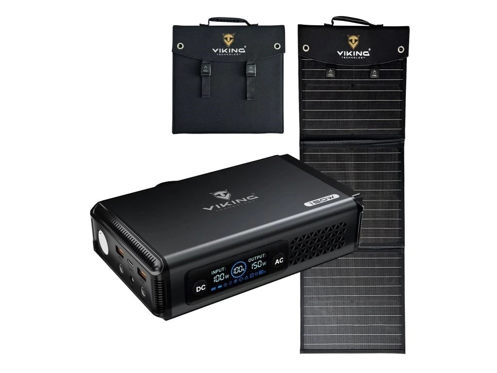 Set batériový generátor Viking VALI150 a solárny panel Viking L60 PD