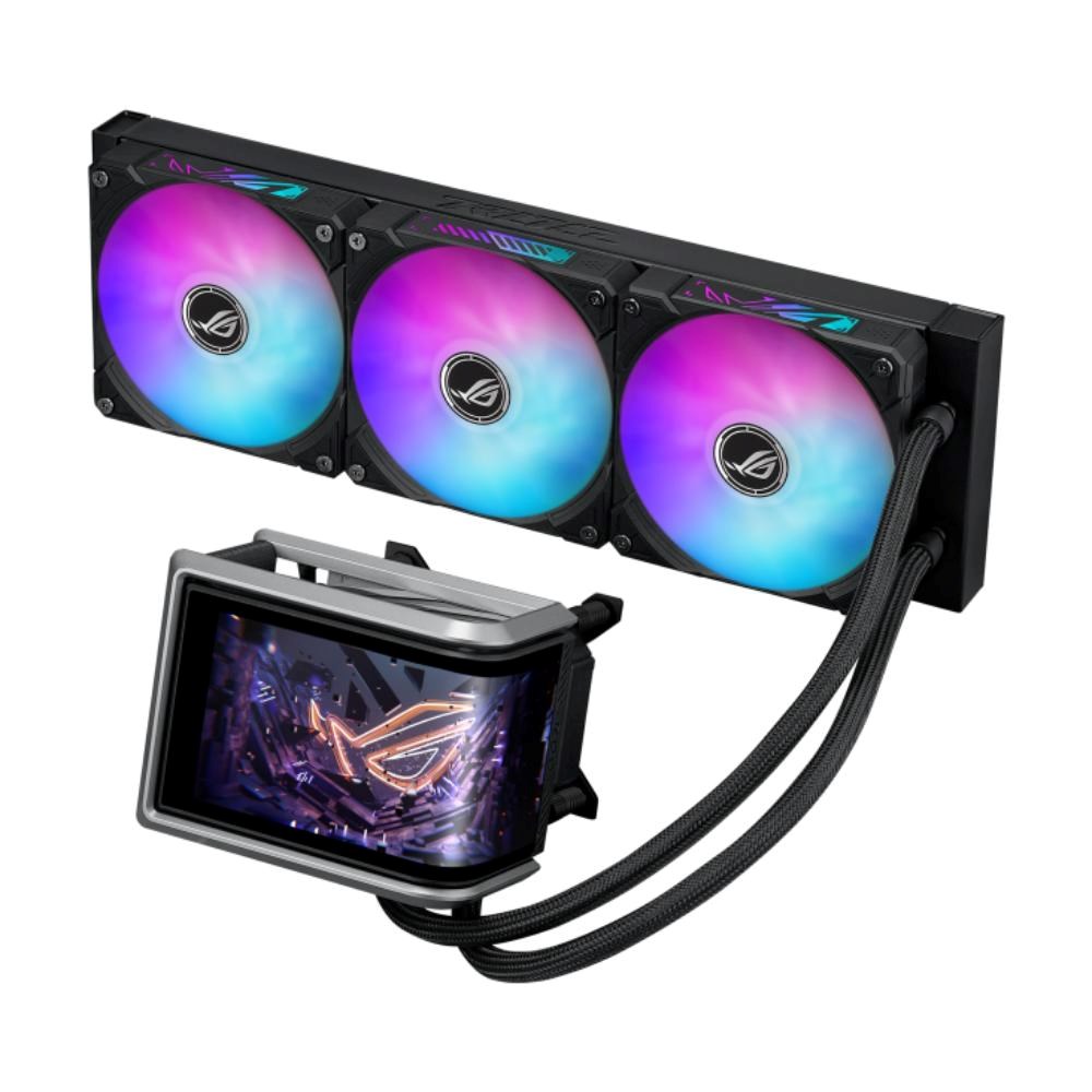 ASUS vodní chladič CPU AIO ROG RYUO IV 360 ARGB,  3x120mm,  LGA1851,  AM5,  černá2 