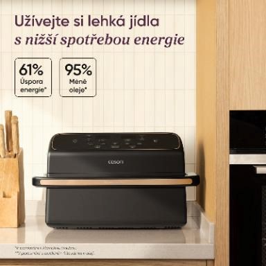 Cosori Dual Blaze Twin Fry Compact horkovzdušná fritéza 8, 6 L,  keramika,  černá6 