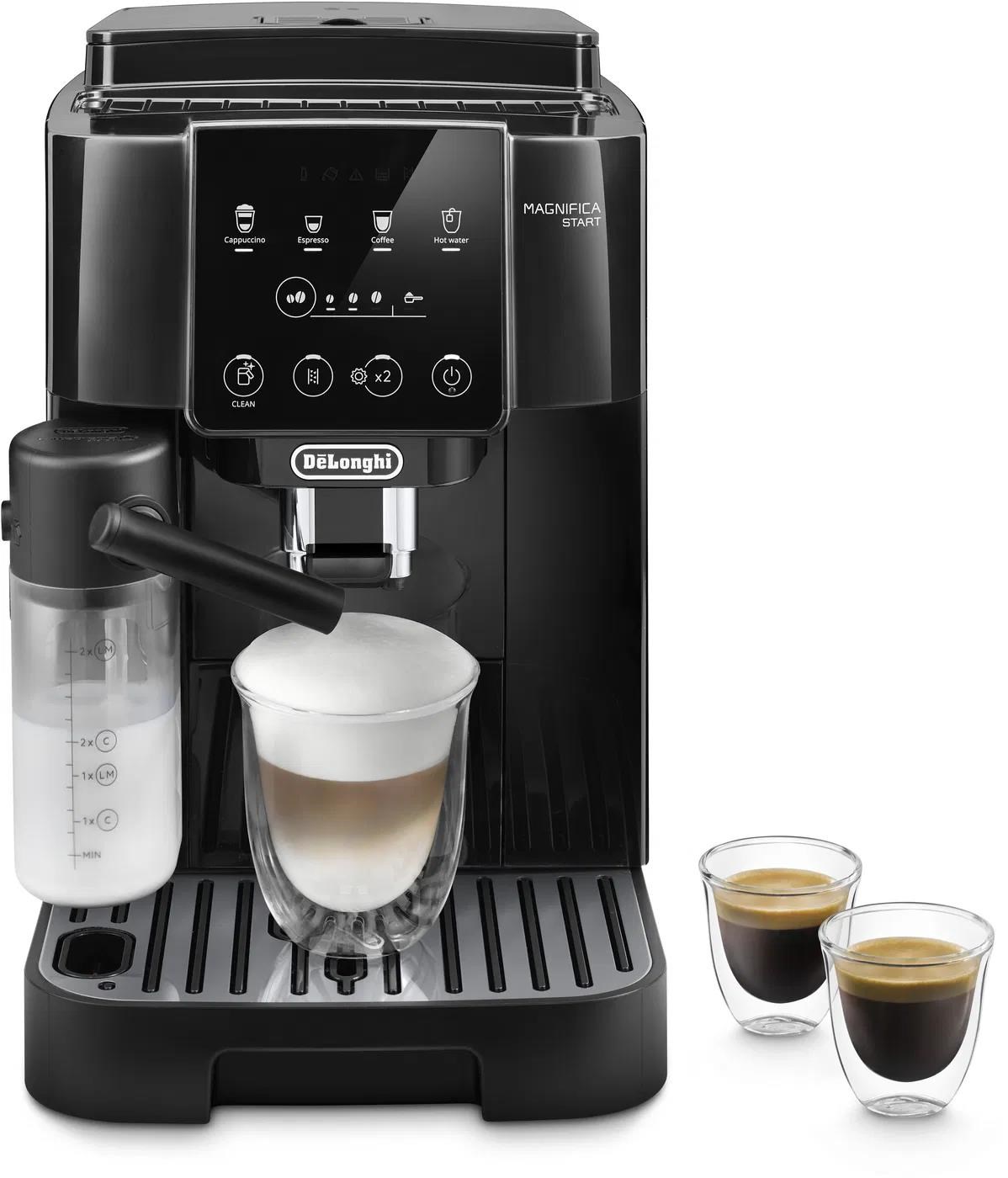 DeLonghi ECAM 220.60.B Magnifica Start automatický kávovar,  1450 W,  vestavěný mlýnek,  15 barů,  displej,  černá0 