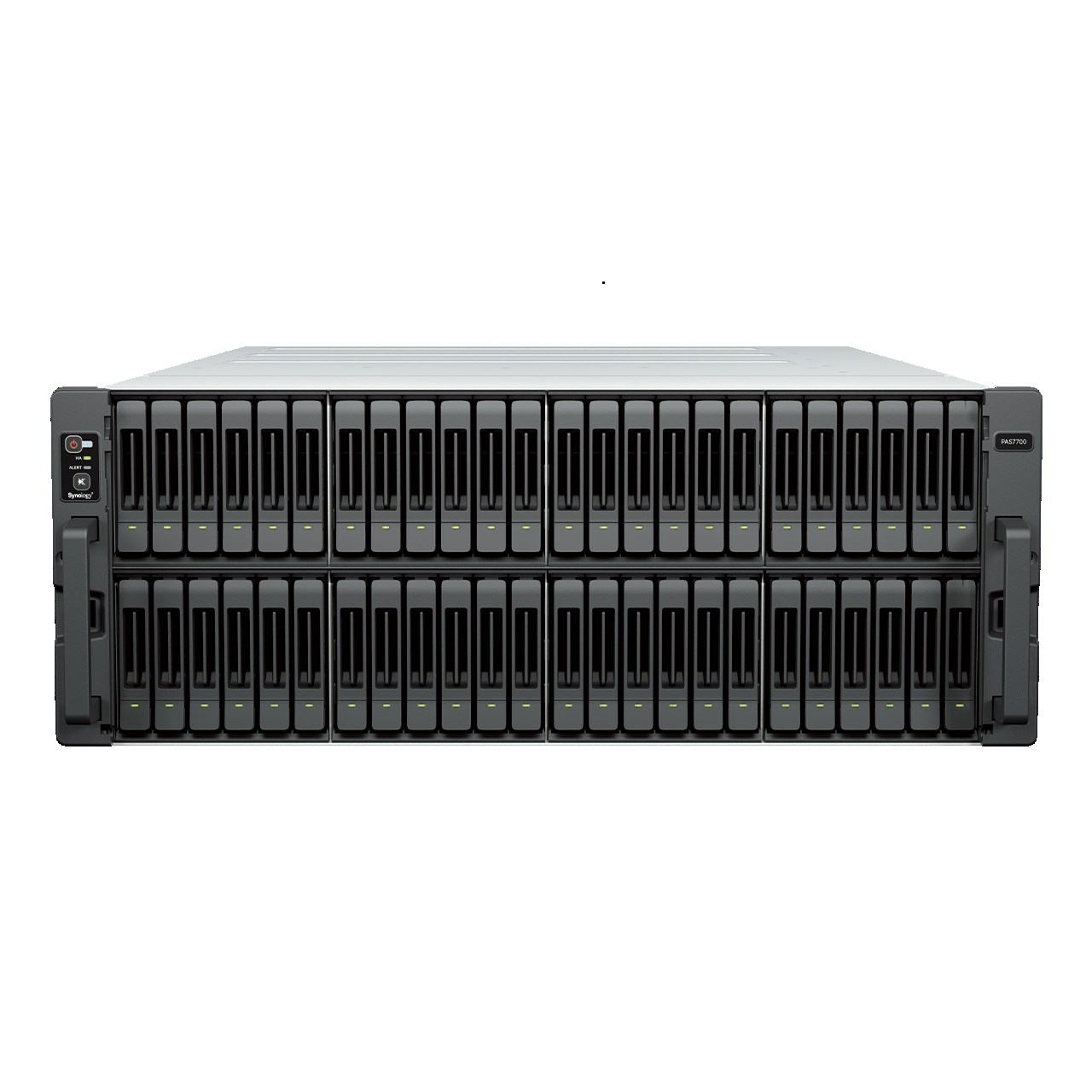 Synology PAS7700 Parallel Active (2x24C/ AMDEPYC7443P/ 2, 85-4, 0GHz/ 64GBRAM/ 48xU.3/ 1xGbE/ 2x10GbE/ 3xPCIe/ 1xOOB/ 7xminiSAS/ RP)1 