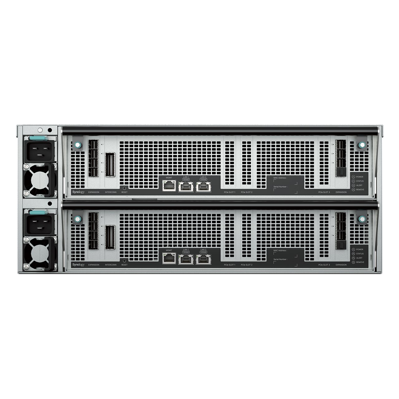 Synology PAS7700 Parallel Active (2x24C/ AMDEPYC7443P/ 2, 85-4, 0GHz/ 64GBRAM/ 48xU.3/ 1xGbE/ 2x10GbE/ 3xPCIe/ 1xOOB/ 7xminiSAS/ RP)4 