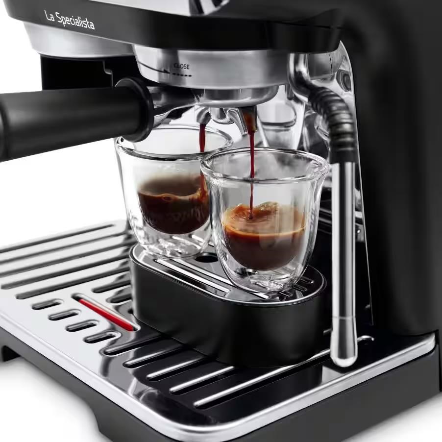 DeLonghi La Specialista Arte pákový kávovar,  1400 W,  vestavěný mlýnek,  parní tryska MyLatte1 