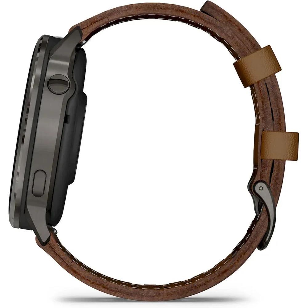 Garmin Venu 4 (45 mm) Slate /  Černý silikonový řemínek a Hnědý kožený řemínek,  EU3 