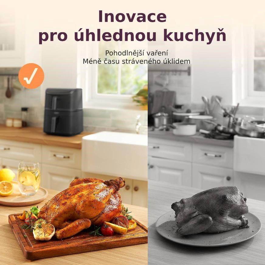 Cosori Turbo Tower horkovzdušná fritéza 10, 8 L,  keramika,  černá6 