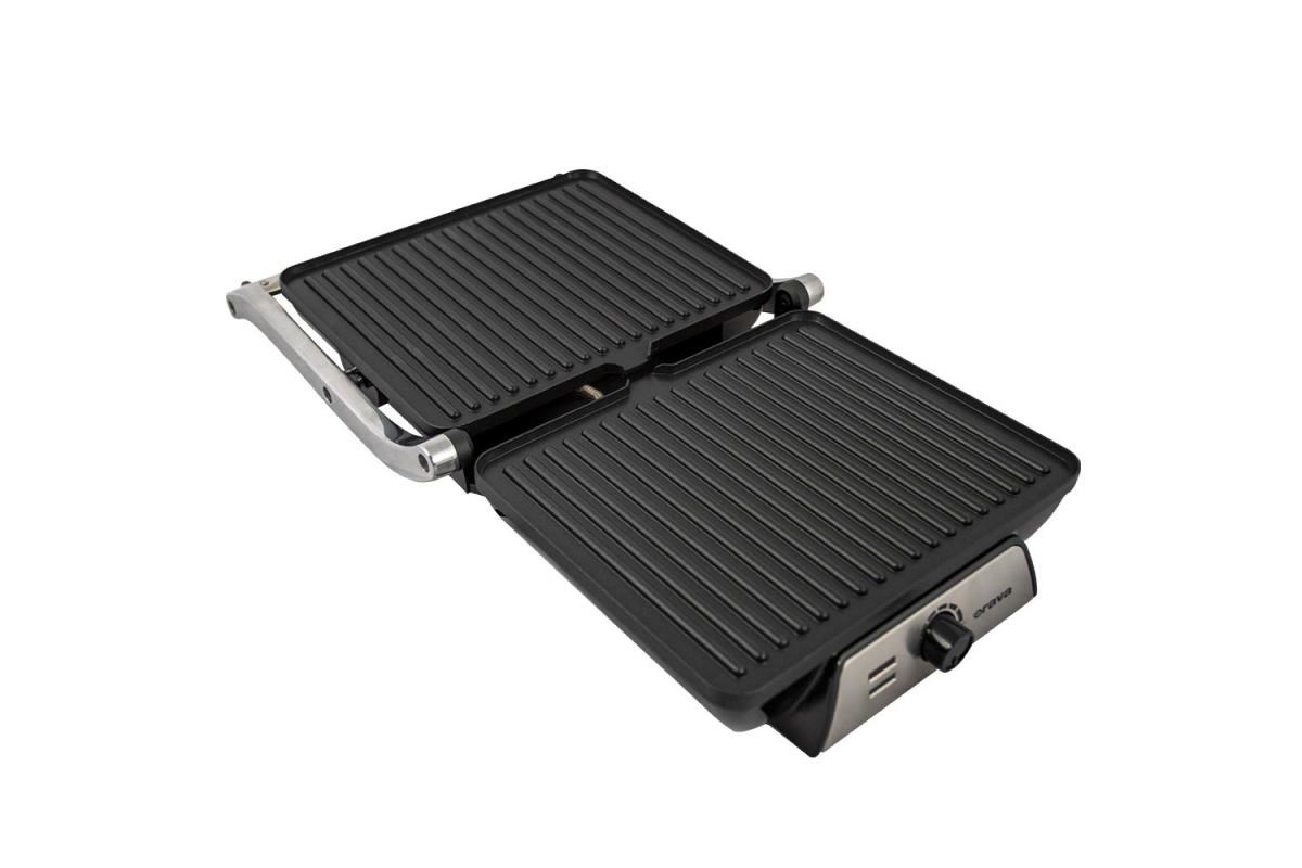 BAZAR - Orava Grillchef 4 elektrický kontaktní gril,  2000 W,  regulace teploty,  manuální ovládání,  tepelně izolovaná ruko2 