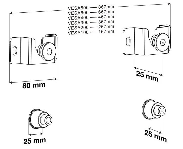 Držák Tv Fiber Mounts FM04
4 