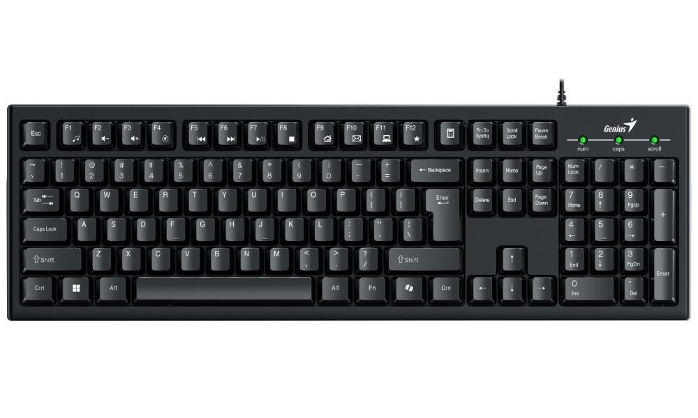 Genius Smart KB-100/ Drátová USB/ CZ- SK layout/ Čierna