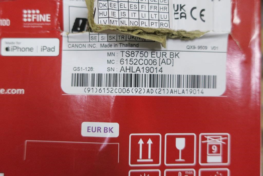 BAZAR - Canon PIXMA Tiskárna TS8750 Černá MF(tisk, kopírka, sken, cloud) A4,  15obr./ min.,  LCD,  USB,  Wi-Fi - Poškozený obal5 