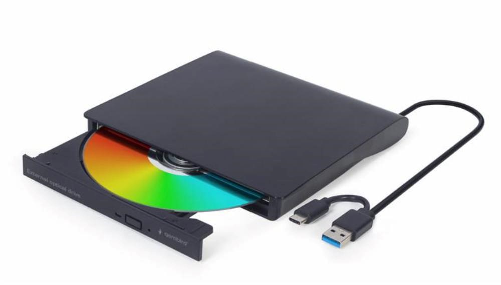 GEMBIRD externí mechanika DVD,  USB-C,  černá0 