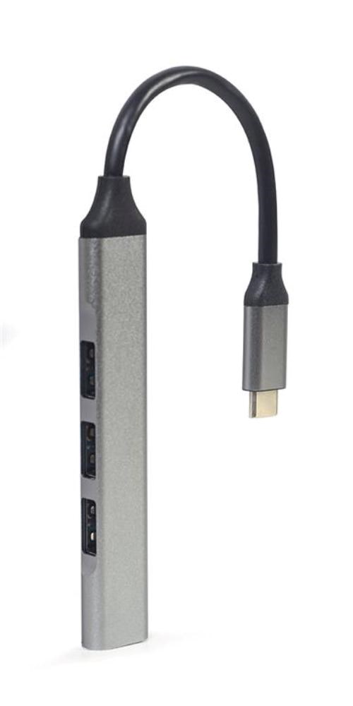 GEMBIRD hub,  4-port USB 3.2 (Gen 1),  Type-C,  stříbrná2 