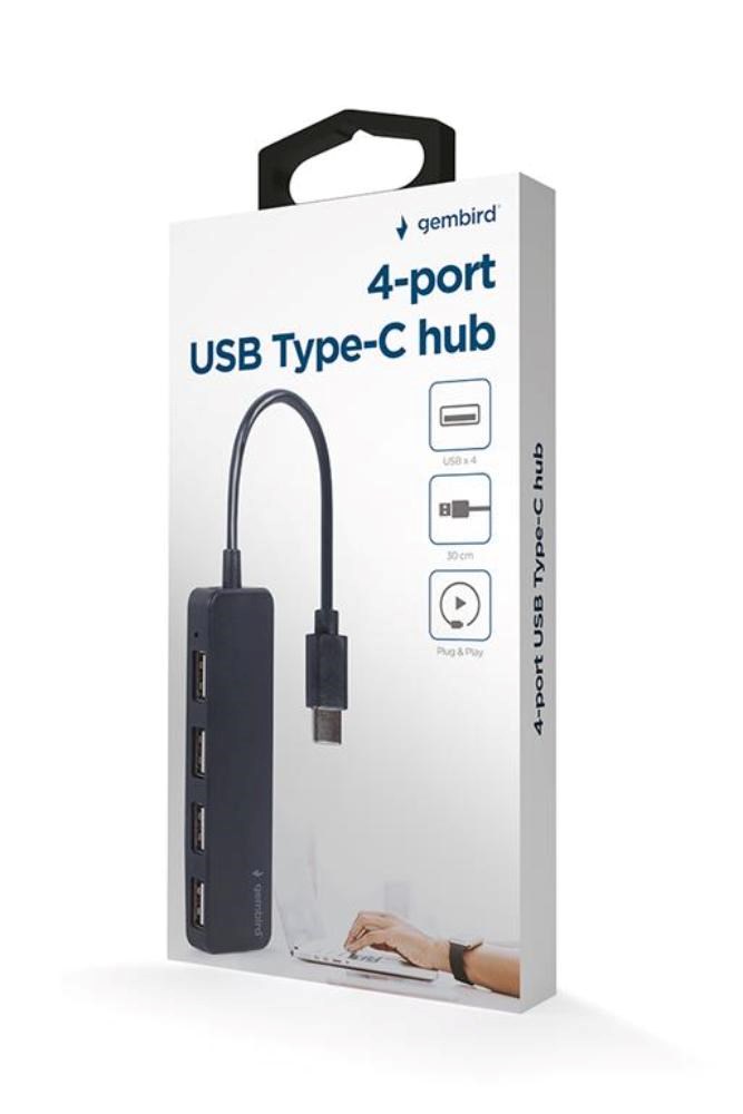 GEMBIRD hub,  4-port USB 2.0,  Type-C2 