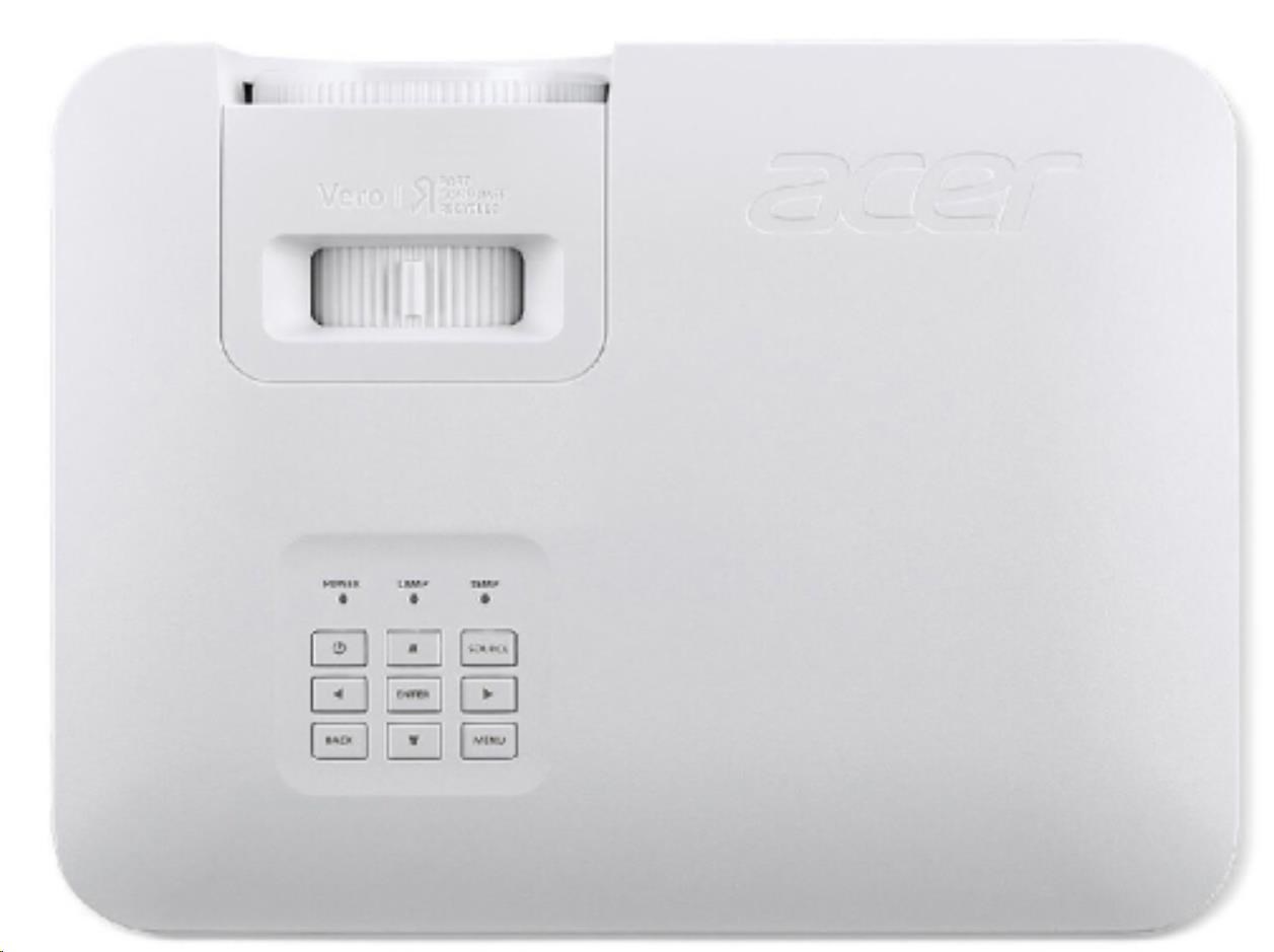 ACER Projektor XL2332 VERO, LASER, 1280x800, 5300 ANSI, 50 000:1, HDMI, repro, 20000h, 360st projekce, White2 