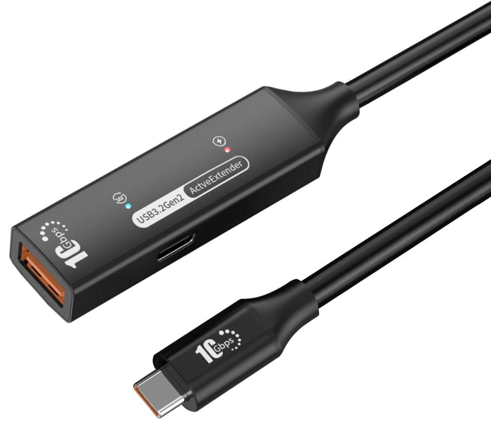 PremiumCord USB-A repeater + kábel USB-C, 5m