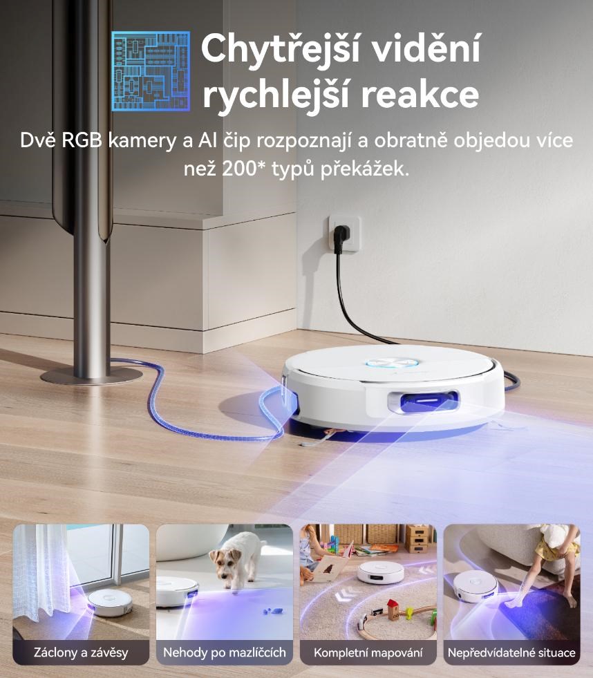 BAZAR - Narwal Flow compact station - AI robotický vysavač s pásovým mopem a samočistící stanicí s napojením na odpad -1 