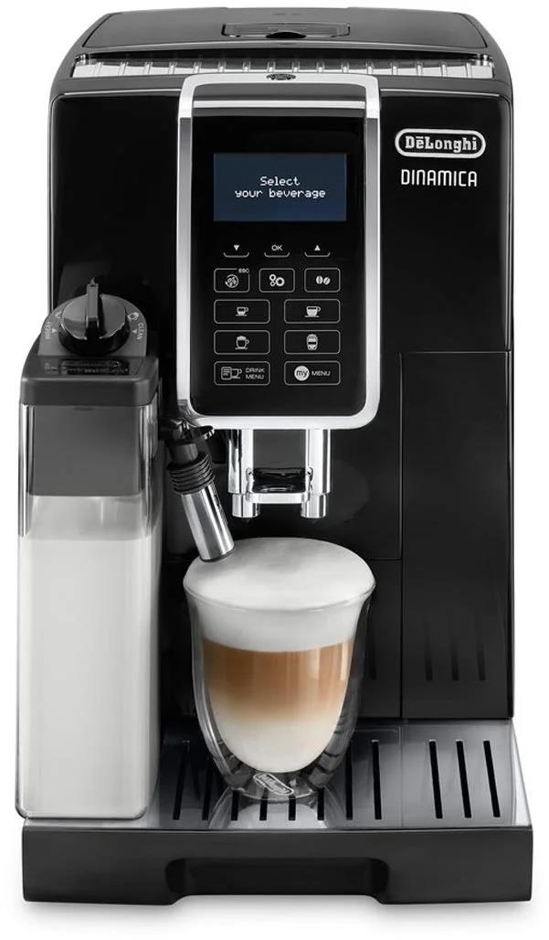 DeLonghi Dinamica ECAM 350.55.B automatický kávovar,  15 bar,  vestavěný mlýnek,  mléčný systém,  zásobník na mletou kávu1 