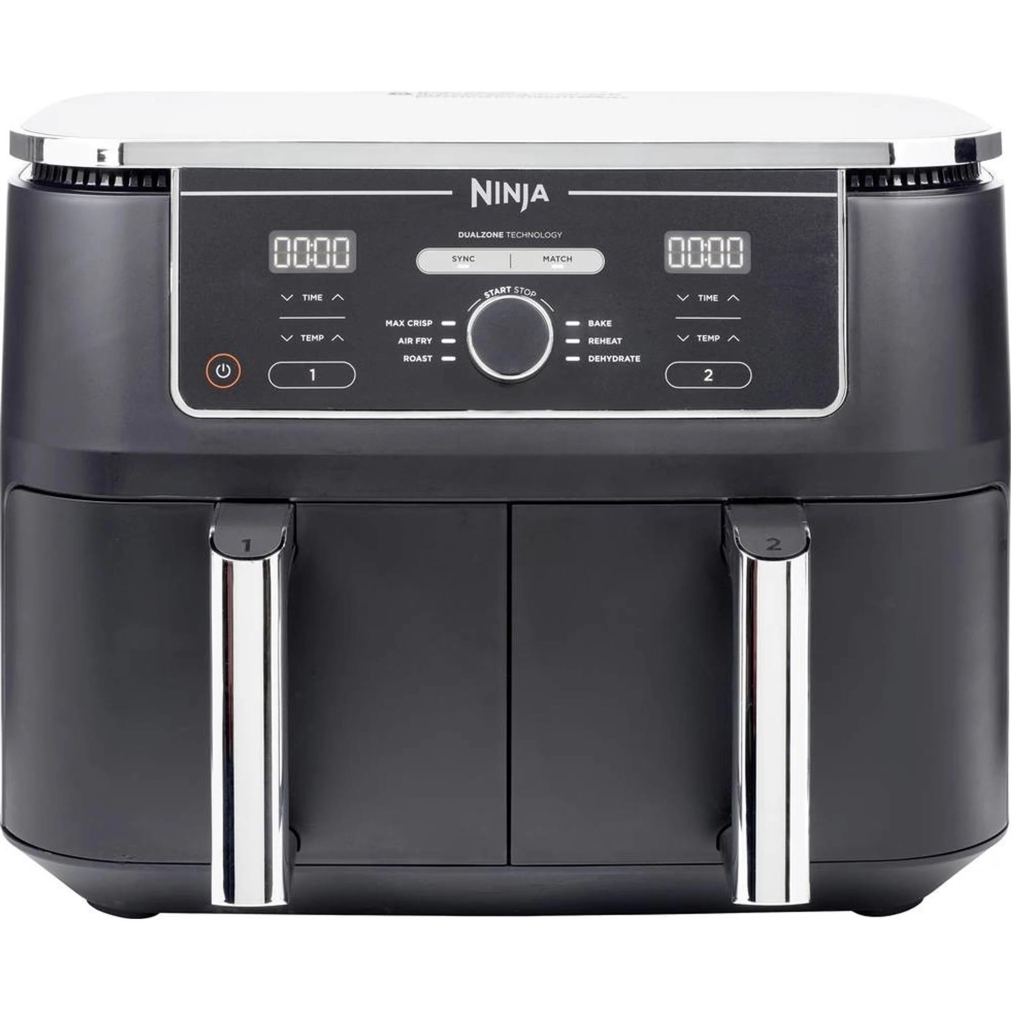 Ninja AF400EU horkovzdušná fritéza,  9, 5 l,  duální zóna,  2470 W,  6 programů,  digitální ovládání0 