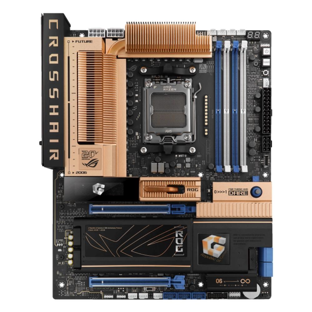 ASUS MB Sc AM5 ROG CROSSHAIR 2006,  AMD X870E,  4xDDR5,  WiFi,  1xHDMI,  2xUSB40 