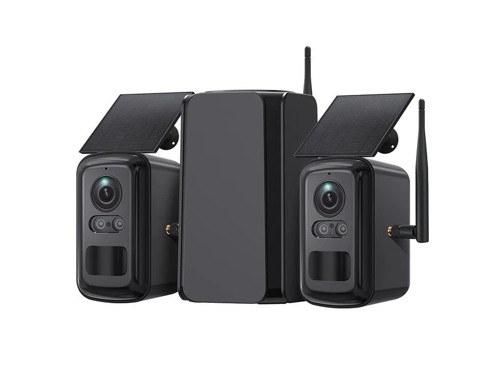 Set solárnych kamier Viking HUB S02/ 8000 mAh/ mobilné aplikácie/ outdoor