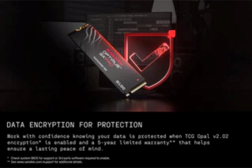 SANDISK SSD OPTIMUS GX PRO 8100 NVMe 1TB PCIe,  Gen4,  (R:14900,  W:11000MB/ s),  bez chladiče2 