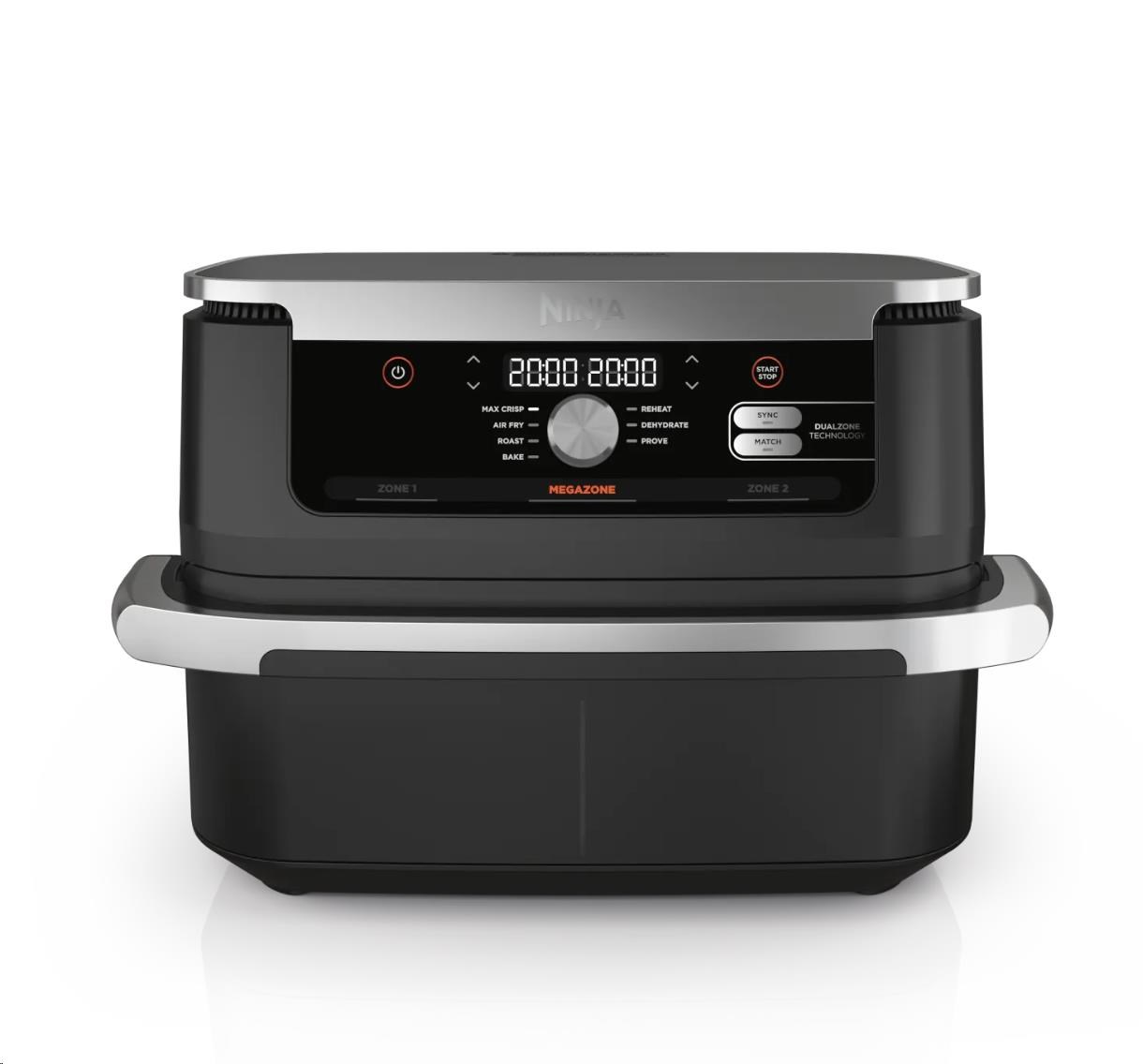 Ninja AF500EU Foodi FlexDrawer horkovzdušná fritéza 10, 4 l,  DualZone,  MegaZone,  7v11 
