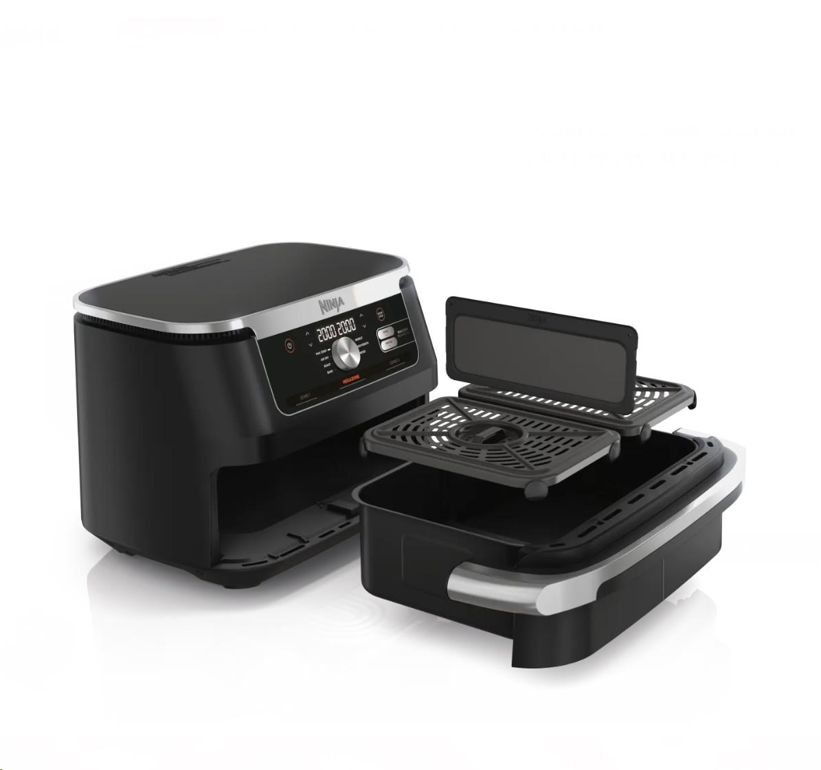 Ninja AF500EU Foodi FlexDrawer horkovzdušná fritéza 10, 4 l,  DualZone,  MegaZone,  7v13 