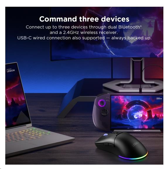LENOVO Legion M220 Wireless RGB Gaming Mouse (Nebula Purple)6 