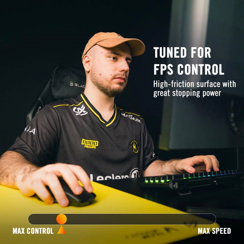 ASUS podložka pod myš ROG HONE CONTROL ACE L VITALITY ED,  420x490x4,  textil,  žlutá7 