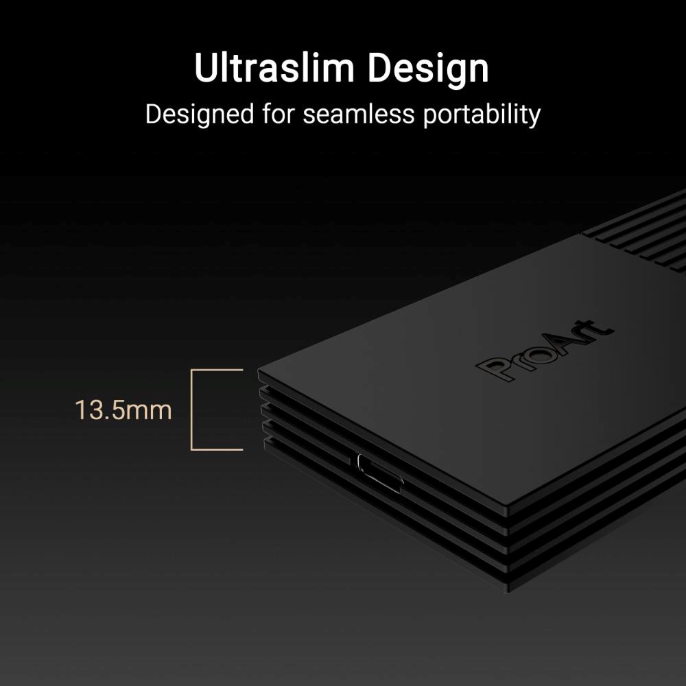 ASUS Externí box pro M.2 SSD ProArt PA410SU,  USB4,  M.2 2280,  černá10 