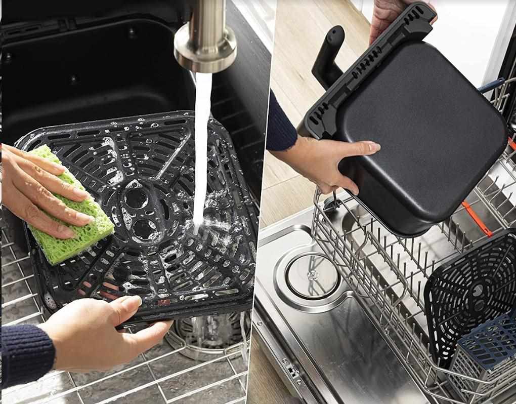 BAZAR - BAZAR - Cosori Dual Blaze 6.4L SMART horkovzdušná  fritéza + 5x špíz a gril. rošt,  black - Poškozený obal (Kompl7 