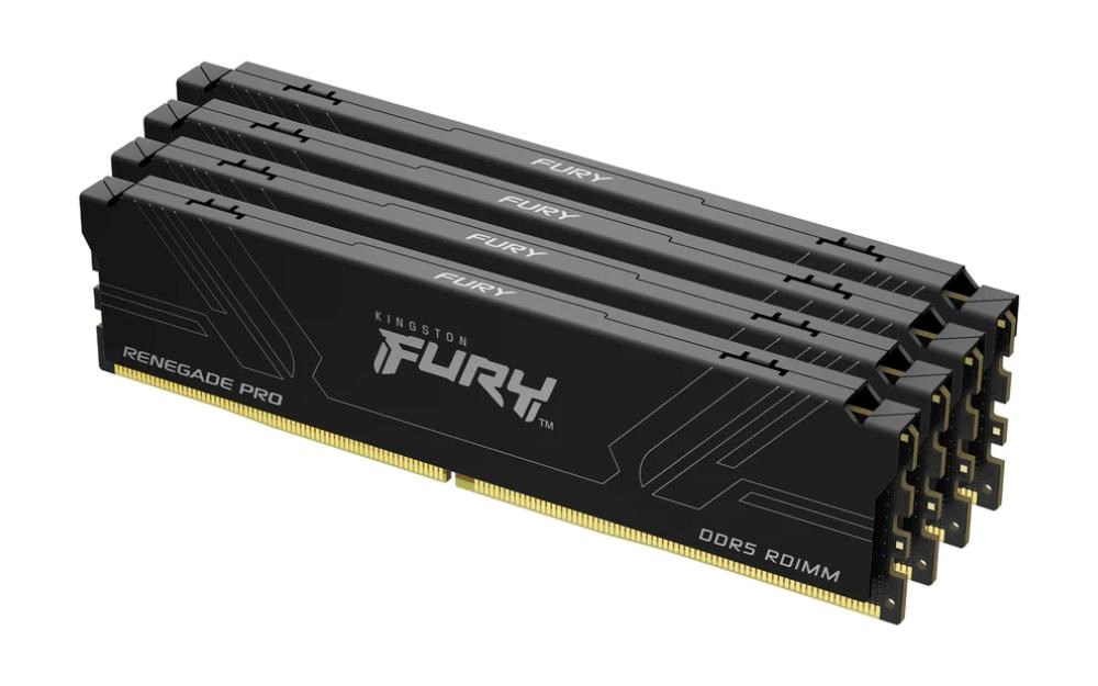 Kingston FURY Renegade Pro/ DDR5/ 128GB/ 7600MHz/ CL40/ 4x32GB/ Black