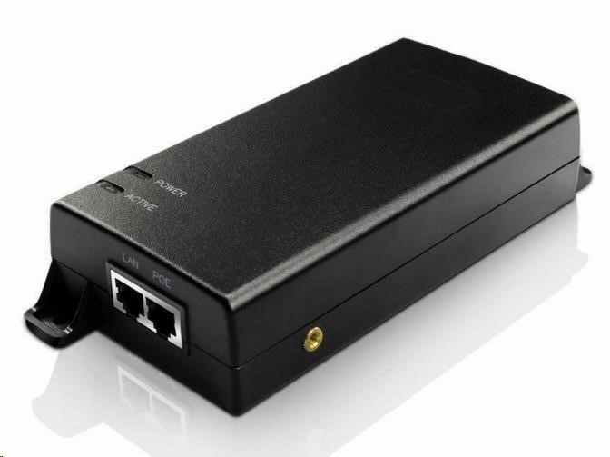 MaxLink PI60v2 PoE injektor - 802.3af/ at/ bt,  55 V,  1.1A,  60W,  1Gbit,  napájací kábel1 