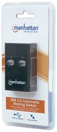 MANHATTAN USB 2.0 přepínač 2:1 (switch,  1 zařízení pro 2 PC)6 