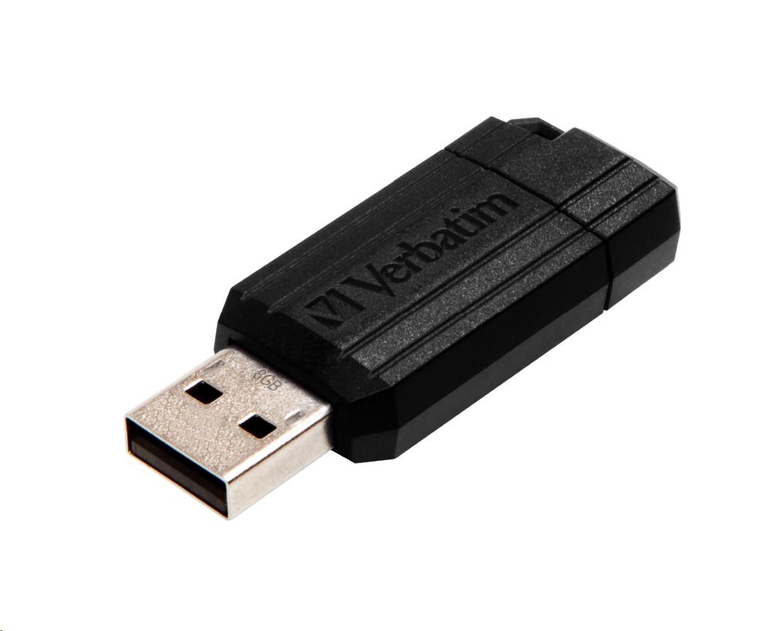 VERBATIM Flash disk 8 GB Store "n" Go PinStripe,  čierny3 