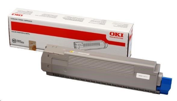 Žltý toner OKI pre C801/ C821 (7 300 strán)0 