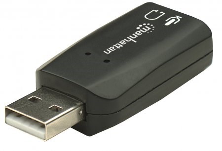 MANHATTAN Zvuková karta USB 3-D Sound Adapter3 