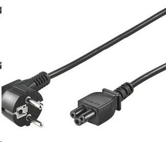 PREMIUMCORD 230V napájací kábel pre NTB (3pin,  Schuko,  trojlístok) 3m0 