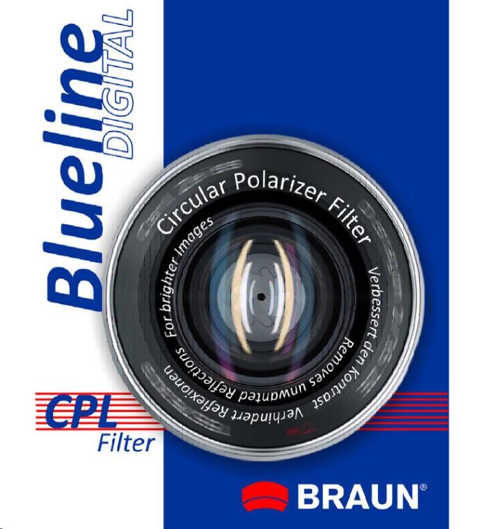Braun C-PL BlueLine polarizační filtr 62 mm0 