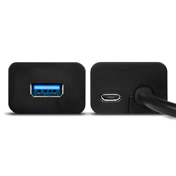 AXAGON HUE-S2BL,  4x USB 3.0 CHARGING hub,  micro USB nap. konektor,  kábel USB-A 1.2m6 