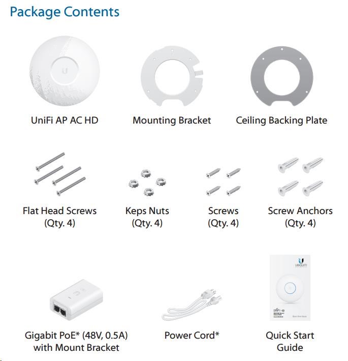 UBNT UniFi AP AC HD [vnútorný/ vonkajší AP,  2.4GHz(800Mbps)+5GHz(1733Mbps),  4x4 MU-MIMO,  802.11a/ b/ g/ n/ ac/ ac-wave2]1 