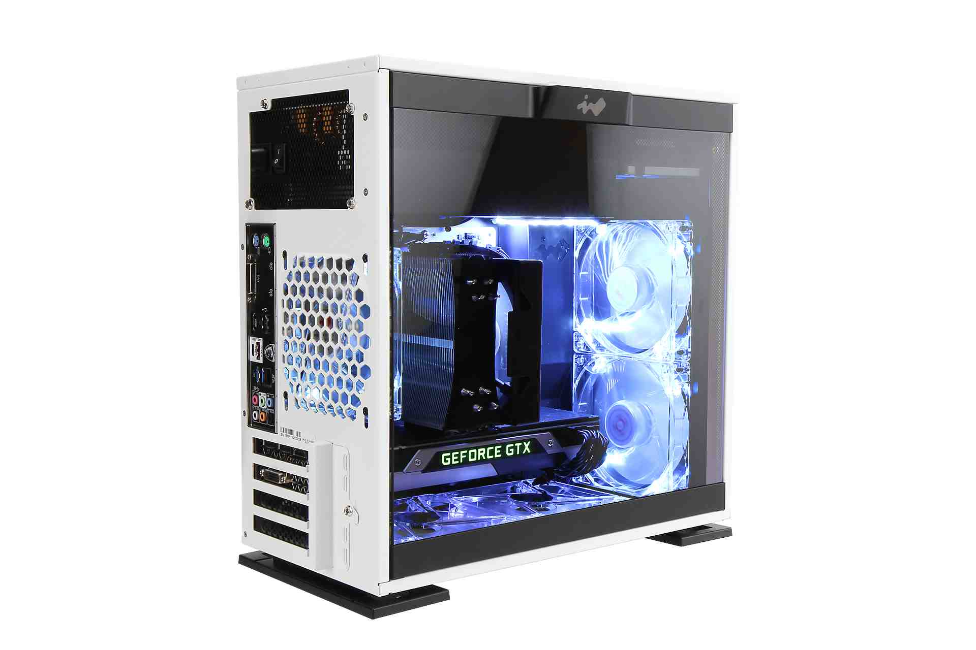 IN WIN Case 301 Mini Tower,  bez zdroja,  biela6 