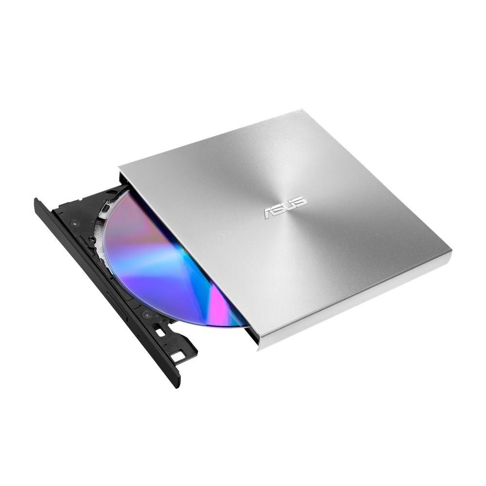 ASUS DVD ZenDrive SDRW-08U9M-U SILVER,  externá tenká DVD-RW,  USB Type-C/ Type-A,  M-DISC5 