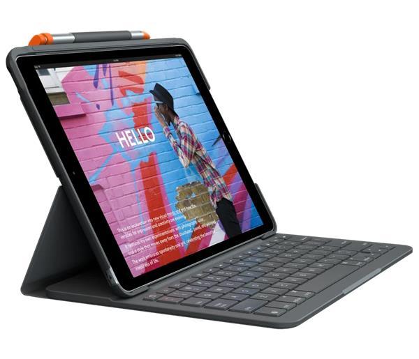 Logitech® Slim Folio for iPad (7th, 8th and 9th generation)  -  GRAPHITE - UK - INTNL