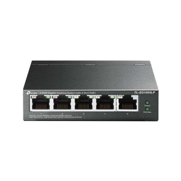 TP-Link TL-SG1005LP 5xGb (4POE+) 40W Desktop Steel Switch0